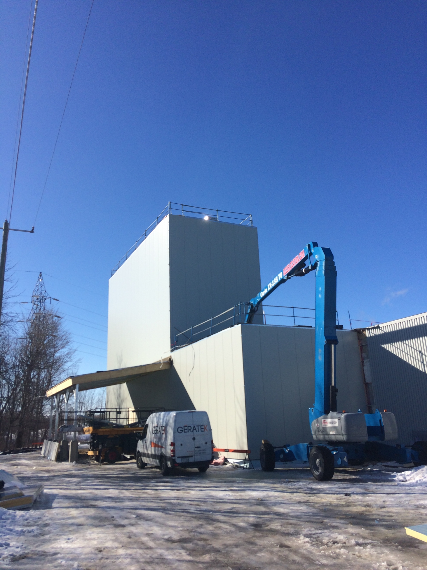 Agrandissement de l'usine pour deux silos à sucre